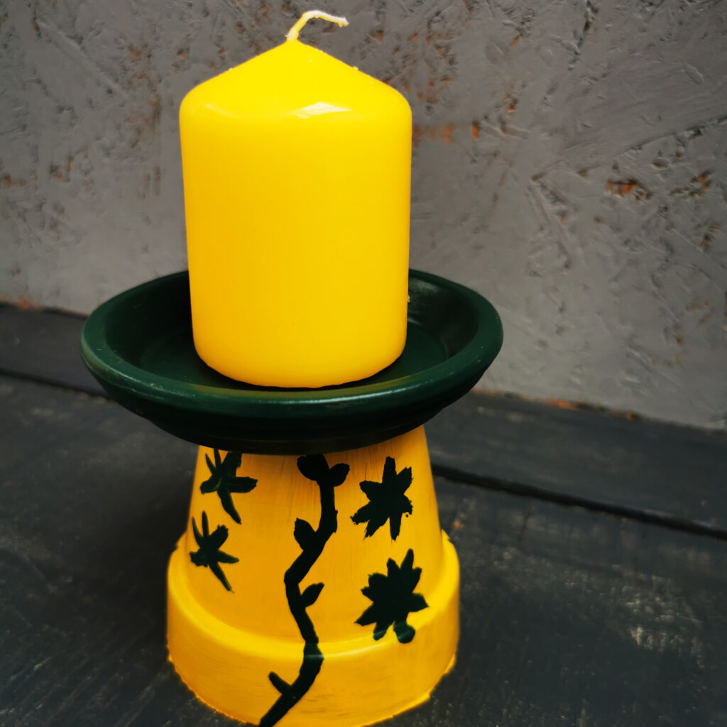 Bastelanleitung für einen Blumentopf-Kerzenständer 04 v1 fertig
